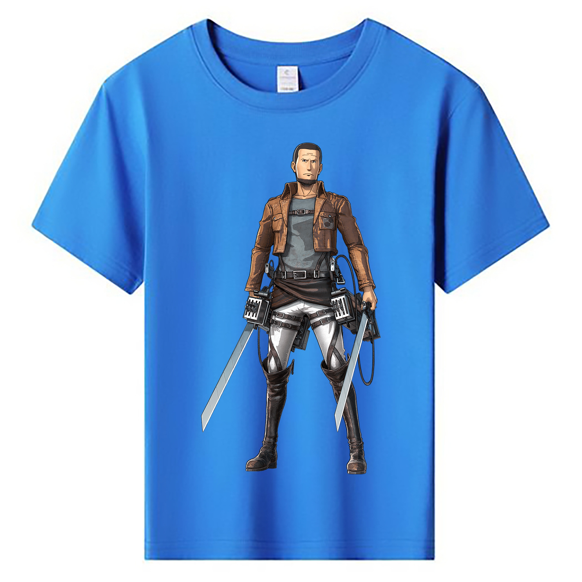 （画像用） 進撃の巨人 Attack on Titan 綿100％キッズTシャツ（フロントプリント）